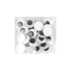 Творчій набір для аплікацій "Очі" ЕД-523, 20 мм, 10 грам, 37 штук