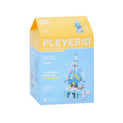 Конструктор детский Новогодняя Елочка SLUBAN M38-P8035 Розовый