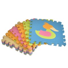 Дитячий килимок Мозаїка "Тварини" MR 1288, 9 деталей, EVA, 31х31 см