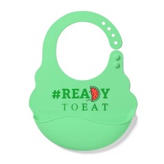 Нагрудник м'який з регульованою застібкою (салатовий) Кавун