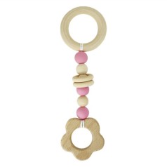 Гризунок дерев'яний MGZ-0410(Pink) Квітка