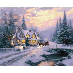 Картина за номерами "Новорічний спокій" KHO6419, 40х50 см