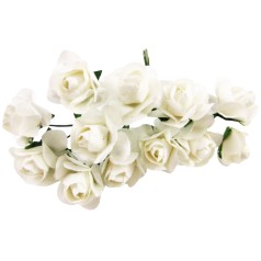 Декоративные розы для творчества KV-733 пучок 12 штук 