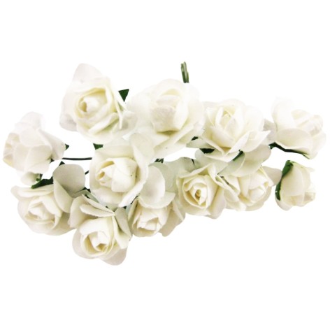 Декоративные розы для творчества KV-733 пучок 12 штук 