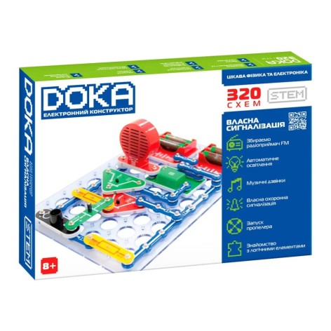 Электронный конструктор "320 СХЕМ" DOKA D70707 звук и свет
