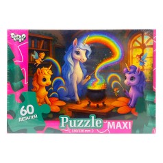 Дитячі пазли-максі "Поні з феями" Mx60-12-03, 60 елементів