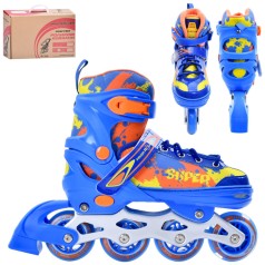 Ролики раздвижные детские A4149-M-BL размер (35-38)