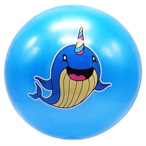 Мяч детский Нарвал MS 3772(Blue) диаметр 9 дюймов 