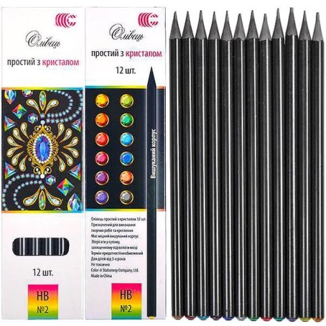 Набір простих олівців "Brilliant" CR-155-12 в упаковці 12 штук 