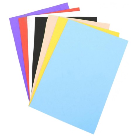 Цветной фоамиран  1 лист 0,8-1,0 мм Diamond-hands 125088, 7 цветов в асортименте