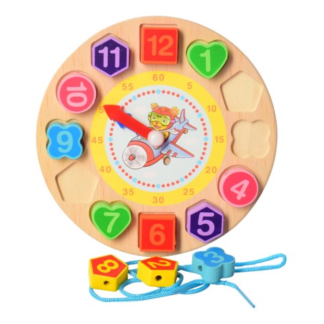 Рамка вкладиш Годинник Limo Toy MD 1270 зі шнурівкою, 18 см  Тигр