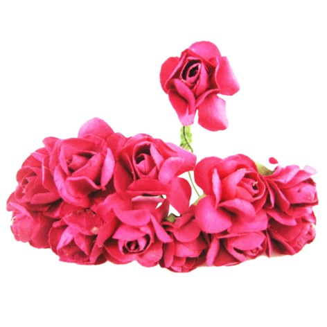 Декоративные розы для творчества KV-730 пучок 12 штук 