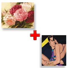 Набір картин за номерами 2 в 1 