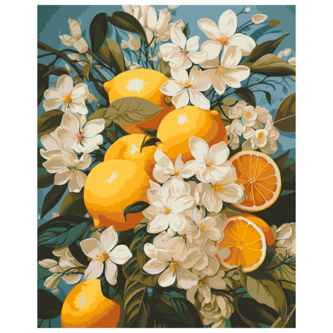 Картина за номерами "Лимонний букет" Art Craft–043-AC 40х50 см                                                         