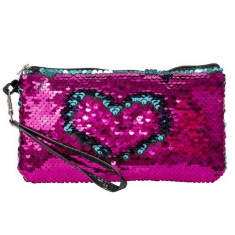 Дитяча косметичка з паєтками 