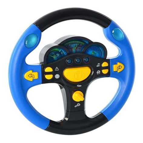 Дитяче ігрове кермо 7044  укр. мовою  Синій