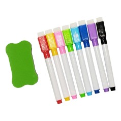 Набір маркерів для магнітної дошки 73485, 8 кольорів, з губкою