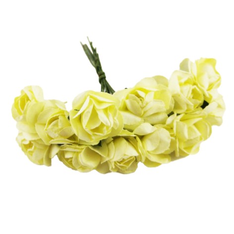 Декоративные розы для творчества KV-729 пучок 12 штук 