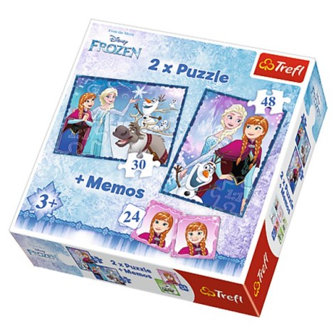 Пазлы - (2в1 + Мемо) - 