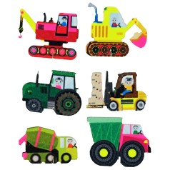 Набор фетровых фигурок на подставке 