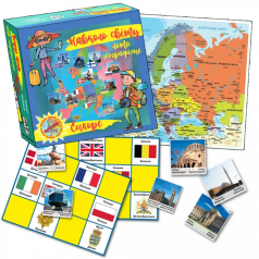 УЦІНКА! Настільна гра "Навколо світу. Лото географічне. ЄВРОПА" MKB0144-UC