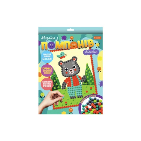 Набор для творчества мозаика из помпонов 