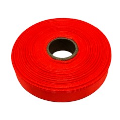 Атласна стрічка для рукоділля АБ-619, 1,2 см х 23 м, оранж неон