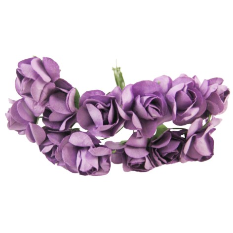 Декоративные розы для творчества KV-731 пучок 12 штук 