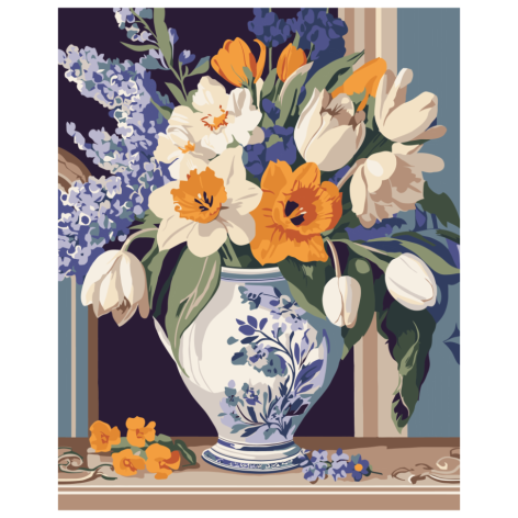 Картина по номерам "Весенние цветы" 13154-AC 40х50 см