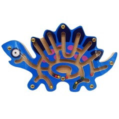 Деревянная магнитная игрушка Лабиринт MD 1792-1 Стегозавр