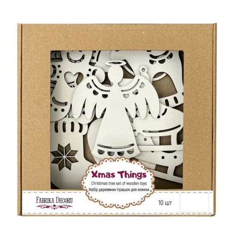 Набір ялинкових прикрас "Зимові атрибути" FDZ-533-1, 10 шт