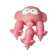 Пищалка Гумова тварина B-331 4 шт в сітці  Слоник