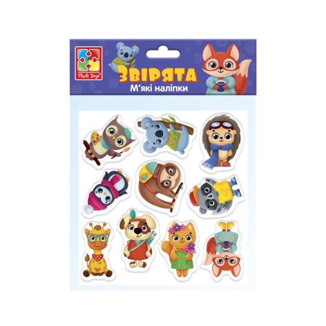 Набор мягких наклеек 