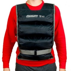 Обважнювальний жилет EasyFit EF-VST-18 чорний, 18 кг
