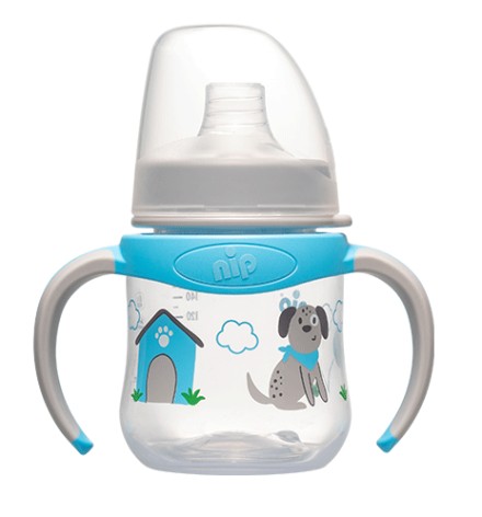 Бутылка поилка с широким горлышком 150 мл + мягкий носик (Система 