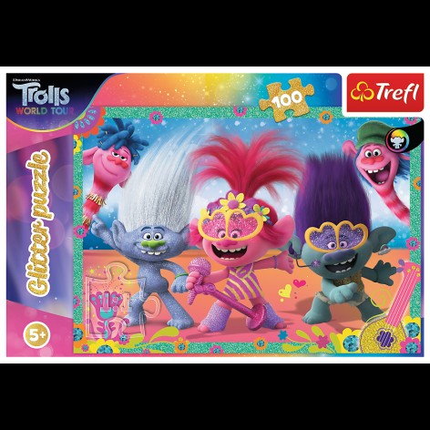 Пазли -(100 елм.) Глітерні - 