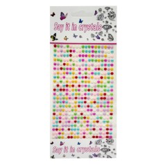 Наклейки декоративні "Стрази" F55 на планшеті 440 шт