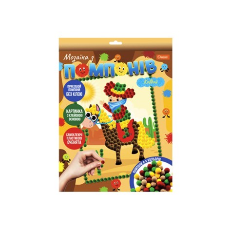 Набор для творчества мозаика из помпонов 