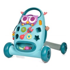 Дитяча каталка-ходунки "Пташка" K5(Blue) рухомі деталі