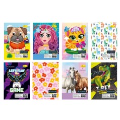 Блокнот детский А7 АП-1714 на пружине 36 листов, ассортимент