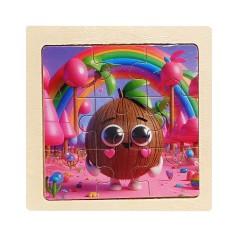 Детский деревянный пазл-вкладыш 