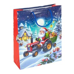 Пакет подарунковий "Новий Рік" 2576-2-2 розмір 26х32х10 см 