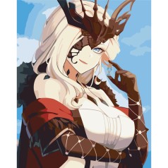 Картина за номерами без підрамника 