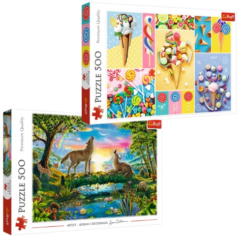 Пазлы - (500 + 500 Элм.) - 