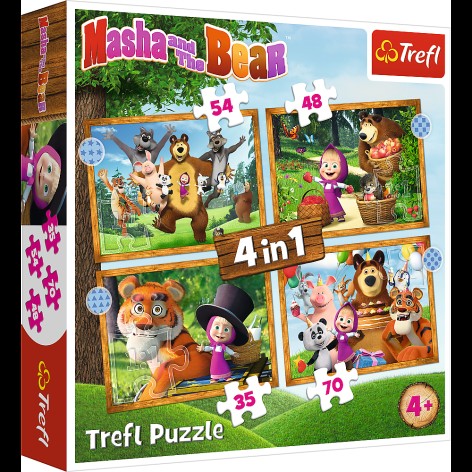 Пазлы - (4в1) - 