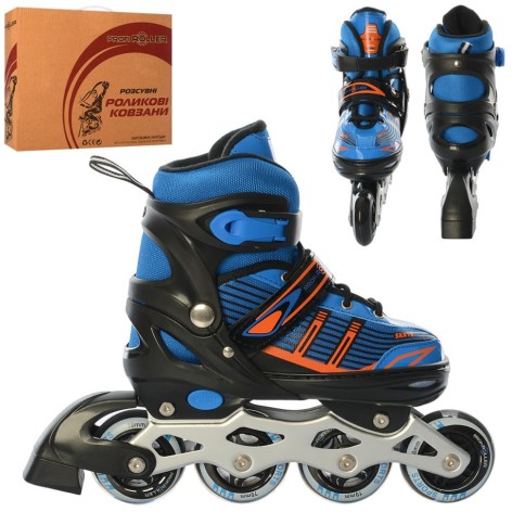 Ролики раздвижные подростковые A4150-L-BL размер (39-42)