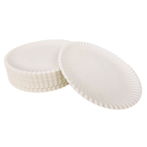 Одноразові паперові тарілки 04844Т16 D-16,5 см 100 шт