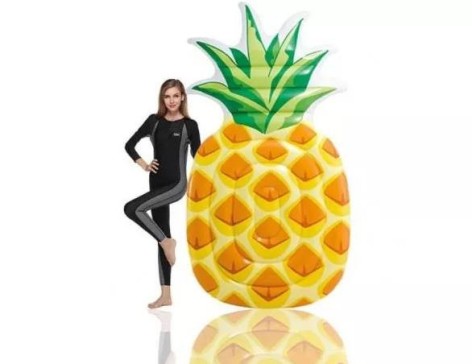 Надувний матрац Ананас 58761 з ремкомплектом