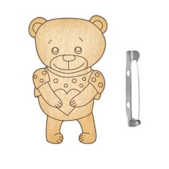 Заготовка броши для раскрашивания 