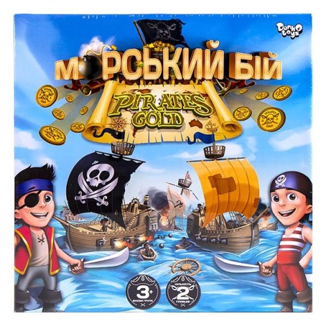 Настільна гра "Морський бій. Pirates Gold" Danko Toys G-MB-03U укр
